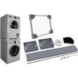 Srfn Ticaret Hoover Çamaşır ve Kurutma Makinesi Birleştirme Aparatı (Istif Kiti - Inox/gri Model Uyumlu) - Adet