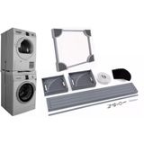 Srfn Ticaret Hoover Çamaşır Ve Kurutma Makinesi Birleştirme Aparatı (İstif Kiti - İnox/Gri Model Uyumlu)