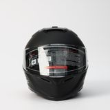 SRKOC Güneş Vizörlü Intercom Uyumlufull Face Motorsiklet Kaskı - XL - Mat Siyah