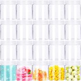 Srmayyi 20'li Paket 113 ml Boş Şeffaf Slime Kapları, Kapaklı Yuvarlak Plastik Kozmetik Kavanozları, Kozmetik, Losyon, Tereyağı, Çürük Yapımı ve Gıda Depolama için Şeffaf Saklama Kapları