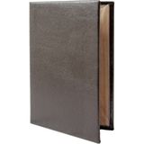 Srn A5 Kapak Kaynaklı kahverengi Menü Kabı(Suni Deri) 15CMX22.5CM