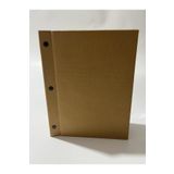 SRN Bej A/5 2 Yapraklı(PVC) Polipropilen Kumaş (ELYAF) 15x22.5 Menü Kabı