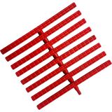 Srt Havuz Savak Izgarası Tek Geçme (19.5 Cm) 10 Metre - Kaydırmaz - Kırmızı