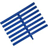 Srt Havuz Savak Izgarası Tek Geçme (19.5 Cm) 10 Metre - Kaydırmaz - Lacivert