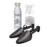 SRTfootcare 4lü Set Beyaz Deri ve Kumaş Ayakkabı Boyası + Telli Ayakkabı Kalıbı + 2 çift K111-K103 120 cm Bağcık