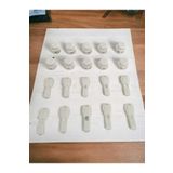 srtfootcare Bağcık İçin Buton Model Akıllı Kilitl Mekanizması 5 Çift - 20 Parça
