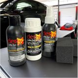 SRTfootcare DERBY Açık Gri Oto TORPİDO ve Iç Kapı Plastik Aksan Bakım Boyama 4 lü Set 100 ml