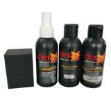 SRTfootcare Derby Deri Döşeme Ve Direksiyon Boyası 4 lü Set Standart Renkler (Açık Gri)