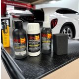 SRTfootcare DERBY Gri Oto TORPİDO ve Iç Kapı Plastik Aksan Bakım Boyama 4 lü Set 100 ml