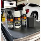 SRTfootcare DERBY Koyu Gri Oto TORPİDO ve Iç Kapı Plastik Aksan Bakım Boyama 4 lü Set 100 ml