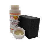 SRTfootcare Derby Mont, Direksiyon, Koltuk, Deri Eşya Boyası 100ml ve Siyah Sünger (Açık Bej)