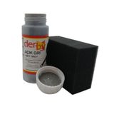 SRTfootcare Derby Mont, Direksiyon, Koltuk, Deri Eşya Boyası 100ml ve Siyah Sünger (Açık Gri)