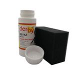 SRTfootcare Derby Mont, Direksiyon, Koltuk, Deri Eşya Boyası 100ml ve Siyah Sünger (Beyaz)