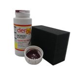SRTfootcare Derby Mont, Direksiyon, Koltuk, Deri Eşya Boyası 100ml ve Siyah Sünger (Bordo)