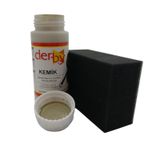 SRTfootcare Derby Mont, Direksiyon, Koltuk, Deri Eşya Boyası 100ml ve Siyah Sünger (Kemik)