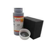 SRTfootcare Derby Mont, Direksiyon, Koltuk, Deri Eşya Boyası 100ml ve Siyah Sünger (Koyu Gri)