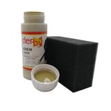 SRTfootcare Derby Mont, Direksiyon, Koltuk, Deri Eşya Boyası 100ml ve Siyah Sünger (Krem)