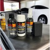 SRTfootcare DERBY Siyah Oto TORPİDO ve Iç Kapı Plastik Aksan Bakım Boyama 4 lü Set 100 ml