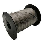 SRTfootcare Deri El Dikişi İçin Mumlu İplik 2.5 Mm 250mt 1 Adet (Leathercraft, Deri Hobi) (Gri)