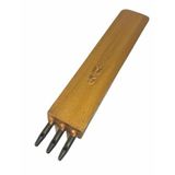 SRTfootcare Elde Vurma Deri Dikiş Yeri Delik Zımbası Çok Delikli 5 mm Aralık (Siyah, 3 Delikli)