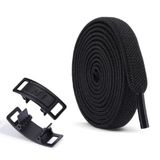 SRTfootcare METAL Kilitli TakBırak Yeni Nesil Kilitli Elastik Ayakkabı Bağcığı, Tak Bırak Akıllı Lastik Bağcık 1 Çift (Siyah)