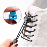 SRTfootcare Ply Kilitli Elastik Yuvarlak Ayakkabı Bağcığı 100CM 1 Çift - Siyah