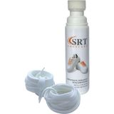 SRTfootcare Spor Beyaz Deri ve Kumaş Ayakkabı Bakım Boyası 75 ml 1 Adet + 2 Çift K103-K111 Spor Beyaz Bağcık