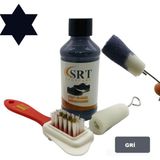 Srtfootcare Süet Nubuk Ayakkabı Bakım Boyası 110 gr ve 4 Yönlü Temizleme Fırçası - Gri