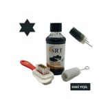 Srtfootcare Süet Nubuk Ayakkabı Bakım Boyası 110 gr ve 4 Yönlü Temizleme Fırçası - Haki Yeşil