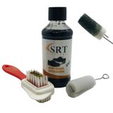SRTfootcare Süet Nubuk Ayakkabı Bakım Boyası 110 Gr ve 4 Yönlü Temizleme Fırçası (Haki)