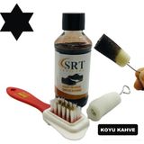 Srtfootcare Süet Nubuk Ayakkabı Bakım Boyası 110 gr ve 4 Yönlü Temizleme Fırçası - Koyu Kahve