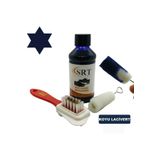 Srtfootcare Süet Nubuk Ayakkabı Bakım Boyası 110 gr ve 4 Yönlü Temizleme Fırçası - Koyu Lacivert