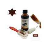 Srtfootcare Süet Nubuk Ayakkabı Bakım Boyası 110 gr ve 4 Yönlü Temizleme Fırçası - Taba