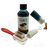 Srtfootcare Süet Nubuk Ayakkabı Bakım Boyası 110 gr ve 4 Yönlü Temizleme Fırçası - Yeşil