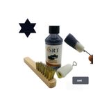 Srtfootcare Süet Nubuk Ayakkabı Bakım Boyası 110 gr ve Süet Temizleme Tel Fırça - Gri