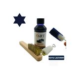 Srtfootcare Süet Nubuk Ayakkabı Bakım Boyası 110 gr ve Süet Temizleme Tel Fırça - Koyu Lacivert