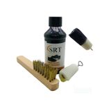 Srtfootcare Süet Nubuk Ayakkabı Bakım Boyası 110 gr ve Süet Temizleme Tel Fırça - Siyah