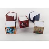 Sry Küp Not 500 Yaprak 6.5 x 6.5 cm Kare 1.hamur Beyaz Kağıt Bloknot - 5 Adet
