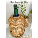 Ss Eral Koop Hasır Damacana Kılıfı/Dekoratif Çok Amaçlı Doğal El Yapımı Hasır - 90*90