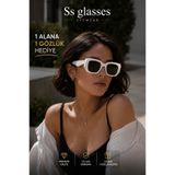ss glasses kadın güneş gözlüğü UV400 korumalı + mendil dahil