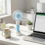 SS Home Concept 3 Kademeli Telefon Tutuculu Standlı Masaüstü ve El Fanı – Taşınabilir Mini Vantilatör ZB100