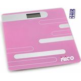 SS Home Concept Dijital - Pilli Renkli Cam Banyo Baskül Terazi Tartı LCD Ekran 180KG/50GR 26X26CM İ11-024
