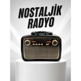 SS Home Concept Müzik Kutusu Bluetooth Bağlantılı El Fenerli Nostaljik Tasarım Radyo