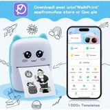 SS Home Concept Taşınabilir Yazıcı, Mini Cep Kablosuz Termal Yazıcı Android Ios Akıllı Telefonlar Için Uygun, Bt Mürekkepsiz Baskı, Etiketler, Fişler, Fotoğraflar, Notlar, Öğrenme
