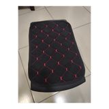 SS Oto PREMİUM Oto Kol Dayama Minderi 29x19 Cm Kaymaz Alt Yüzey (LASTİKLİ SABİTLEME) (KIRMIZI NAKIŞLI)
