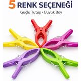 SS Trend Store 4’lü Büyük Boy Çift Yaylı Güçlü Mandal 16 cm | 5 Renk