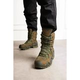 Ss602 4 Mevsim Fermuarlı/Bağcıklı Tactical/Outdoor Unisex Kışlık Askeri Uzun Haki Çöl Botu 38