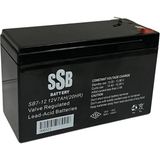 Ssb 12 Volt 7 Amper Akü 151X65X94 mm 2.06 kg - Siyah