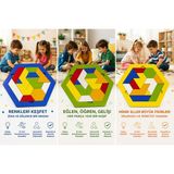 Sscnc Ahşap Eğitici Puzzle Oyunu – Çocuklar Için Zeka Geliştirici Geometrik Şekil Oyuncağı – Montessori Eğitici Oyuncak 16X16CM - Kırmızı