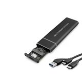 Ssd Kutu Type C 3.1 + Usb3.0 Nvme M2 Chıp Jms581d Siyah